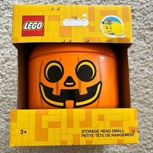 LEGO Pumpkin Jack O Lantern Storage Head Small